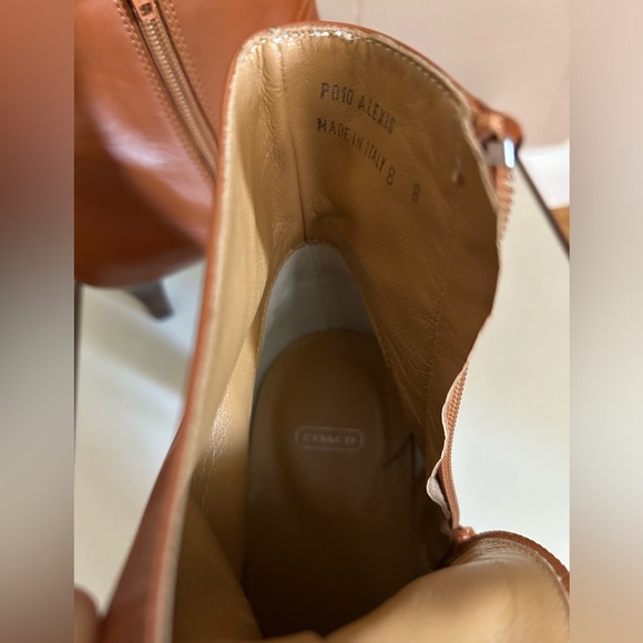 NEW - COACH - ALEXIS BABY CALF BOOTS - TAN/BROWN - SIZE: 8 - Picture 13 of 13